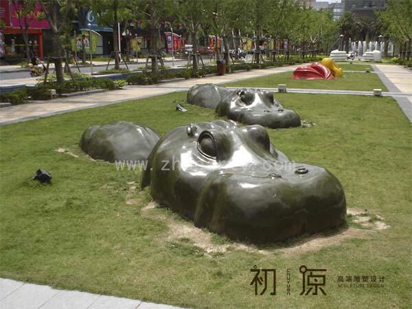 CYB-06河马铜雕塑