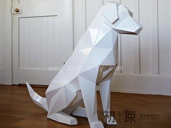 CYB-02不锈钢狗雕塑